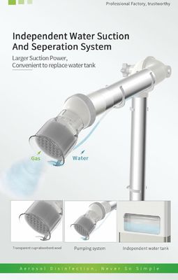 Grande macchina dentaria di aspirazione dell'aerosol di potenza d'aspirazione 350W con la lampada UV