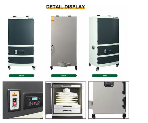 Collettore di polveri industriale di aspirazione 900W Constant Airflow