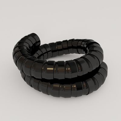 tubo flessibile nero dell'estrazione del fumo di saldatura degli accessori dell'estrattore del vapore di 75mm
