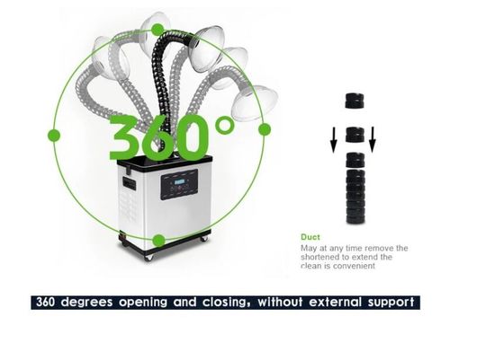 Estrattore 330 W di Chip Control Hair Salon Fume del microcomputer