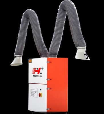 Microcomputer Chip Control Welding Fume Extractor con due tubi d'aspirazione